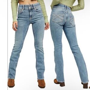Free People Shayla Skinny Flare Denim Jeans // size: 24